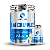 Omega 3 90 Softgel + Eaa 300Gr 34 Servicios Green Apple